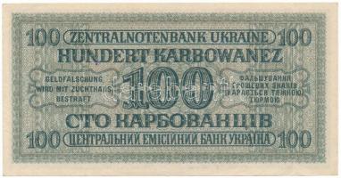 Ukrajna / Német megszállás 1942. 100K "31 278710" T:XF Ukraine / German occupation 1942. 1...