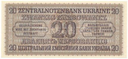 Ukrajna / Német megszállás 1942. 20K "34 066773" T:AU
Ukraine / German occupation 1942. 2...