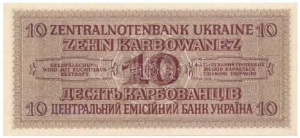 Ukrajna / Német megszállás 1942. 10K "6 0037245" T:AU Ukraine / German occupation 1942. 10...