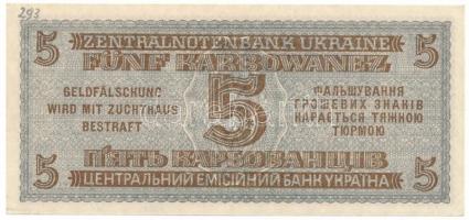 Ukrajna / Német megszállás 1942. 5K "78 1192863" T:AU
Ukraine / German occupation 1942. 5...