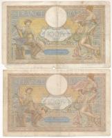 Franciaország 1931-1939. 100Fr (2xklf) T:F,VG France 1931-1939. 100 Francs (2xdiff) C:F,VG
