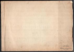 Nolipa István Pál (1907-1986): Vázlatfüzet össz. 9 db rajzzal (Dunakanyar, alakok, portré, gyárépüle...