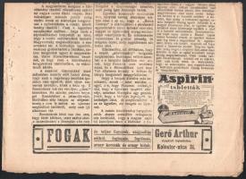 1914 A Brassói lapok c. folyóirat XX. évf. 76. szám benne Magyarellenes-e a román közvélemény c. cik...