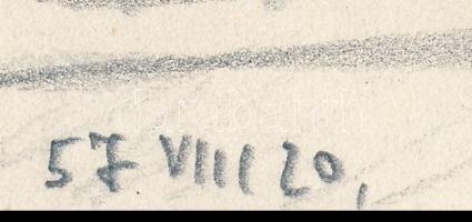 Nolipa István Pál (1907-1986): Zenész a zongoránál, Rendőrklub, Népköztársaság útja, 1957 aug. 20. C...