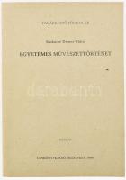 Baskainé Dienes Klára: Egyetemes művészettörténet. Tanárképző Főiskolák. Kézirat. Bp., 1984, Tankönyvkiadó. Megjelent 406. példányban. Kiadói papírkötés, jó állapotban.