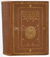 Asztalos Miklós: II. Rákóczi Ferenc és kora. Bp., 1934, Dante (Hornyánszky-ny.), 492 p.+ 32 (fekete-fehér képek) t. Kiadói aranyozott egészvászon-kötés, kissé kopottas borítóval, helyenként kisebb lapszéli ázásnyomokkal, kihajtható térkép nélkül.