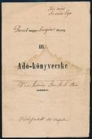 1852 Borsod megye Szentpéter község adókönyvecske