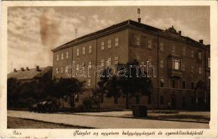 1926 Pécs, az egyetem belgyógyászati és szemklinikája (fl)