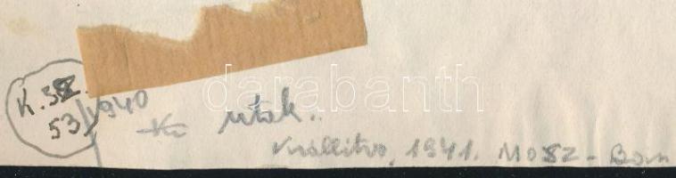 Nolipa István Pál (1907-1986): Utak, 1940. Akvarell, ceruza, papír. Jelzett. Hátoldali felirat szeri...