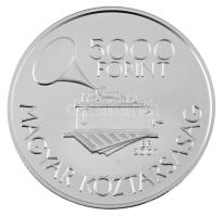 2007. 5000Ft Ag "Kodály Zoltán születésének 125. évfordulója" tanúsítvánnyal, kapszulában,...