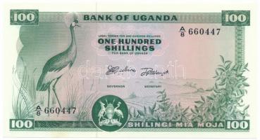 Uganda 1966. 100Sh &quot;A/8 660447&quot; T:UNC,AU Uganda 1966. 100 Shilling &quot;A/8 660447&quot; C:UNC,AU Krause 5.a