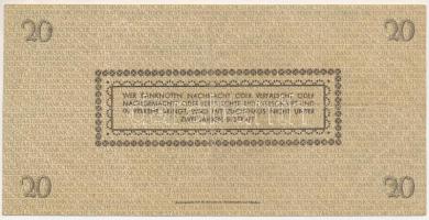 Német Harmadik Birodalom / Drezda 1945. 20M T:F lyuk
German Third Reich / Dresden 1945. 20 Reichsma...