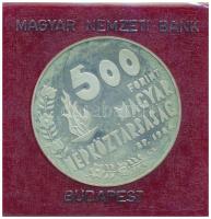 1984. 500Ft Ag "Nyári Olimpiai Játékok - Los Angeles" sérült műbőr tokban, tanúsítvánnyal ...