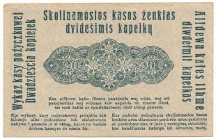 Német Birodalom / I. világháború / Keleti Főparancsnokság / Posen (Poznań) 1916. 20k T:F erős papír
...