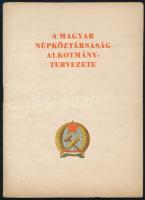 cca 1949 A magyar Népköztársaság alkotmánytervezete, 32p