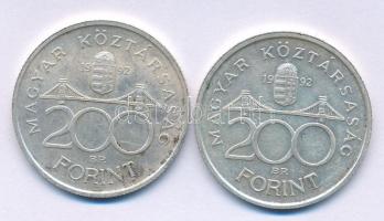 1992. 200Ft Ag "MNB" (2x) T:XF patina
Adamo F13
