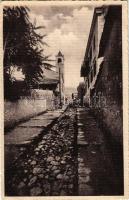 1917 Mostar, Türkischer Uhrturm / Turkish clock tower, street