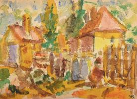 Durkó Gábor (1916-2003), össz. 7 db mű: Alakos kompozíciók, városképek és utcarészletek. Klf. techni...