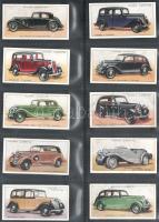 Player's Cigarettes angol cigaretta-gyűjtőképek, 50 db-os komplett sorozat (automobilok), album...
