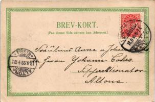 1899 (Vorläufer) Helsingor, Helsingör; Kronborg castle, steamship (EK)