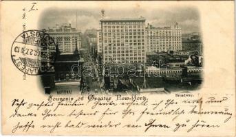 1899 (Vorläufer) New York City, Broadway, trams (fl)