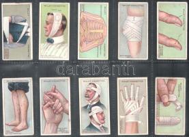 Wills's Cigarettes brit cigaretta-gyűjtőkártyák, 50 db-os komplett sorozat (elsősegély), albuml...