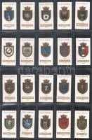 Wills's Cigarettes angol cigaretta-gyűjtőképek, 50 db-os komplett sorozat (hajójelvények), albu...