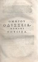 Homérosz: 
Homeri Odyssea, Batrachomyomachia, Hymni, & Epigrammata Graece & Latine. Greaca ...