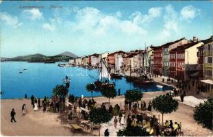 1911 Mali Losinj, Lussinpiccolo; Piazza / market square (EK)