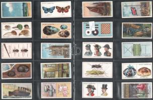 Wills's Cigarettes angol cigaretta-gyűjtőképek, 50 db-os komplett sorozat ("Tudod-e ...?"), albumlapokon / English cigarette collectible pictures, complete series of 50 ('Do You Know ...?'), in album sheets