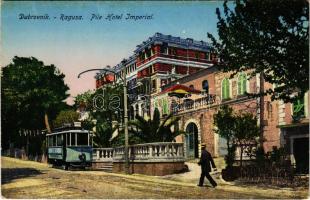 Dubrovnik, Ragusa; Pile Hotel Imperiale, tram (EK)