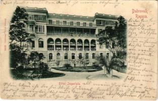 1902 Dubrovnik, Ragusa; Hotel Imperiale (ázott / wet damage)