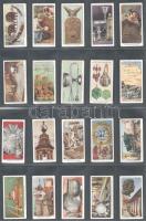 Churchman's Cigarettes brit cigaretta-gyűjtőkártyák, 50 db-os komplett sorozat ("Kincsesbánya"), albumlapokon / British cigarette cards, complete series of 50 ("Treasure Trove"), in album sheets