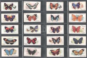 Player's Cigarettes angol cigaretta-gyűjtőképek, 50 db-os komplett sorozat (pillangók), albumla...