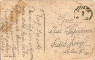 Divaca, Divacca, Divaccia; Kirchenplatz / Cerkev / church, street view (EB)