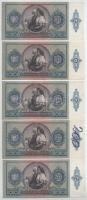 1941. 20P (5x), közeli sorszámmal és sorszámkövetők "C 051 068785 - 068795" T:AU,F szép pa...