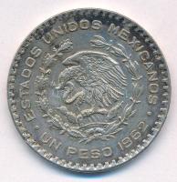 Mexikó 1962. 1P Ag "Függetlenség" T:XF patina 
Mexico 1962. 1 Peso Ag "Independence&...