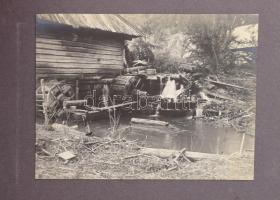 cca 1914-1918 83 darabos I. világháborús fotóalbum front képek, vizimalom, vonat, ágyúk, tájak