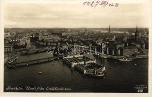 1927 Stockholm, Utsikt fran Stadshusets torn / view from the town hall's tower