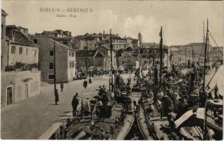 Sibenik, Sebenico; K.u.K. Kriegsmarine Torpedoboote / osztrák-magyar haditengerészet matrózai torpedónaszádokon / Austro-Hungarian Navy mariners on the torpedo boats