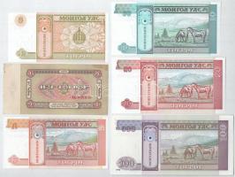 Mongólia 1966. 1T + 1993-1994. 1T-100T (5xklf) T:F,UNC,AU
Mongolia 1966. 1 Tugrik + 1993-1994. 1 Tu...