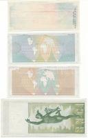 Vegyes utazási csekk minta tétel, közte Amerikai Egyesült Államok DN 20$ + 500$ "Standard Chart...