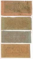 Ukrajna 1920-1922. 4xklf államkincstárjegy szelvény T:F,VG Ukraine 1920-1922. 4xdiff tresaury note c...