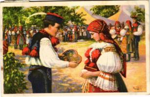 1937 Na pouti / cseh folklór / Czech folklore s: Konst. Busek (fl)