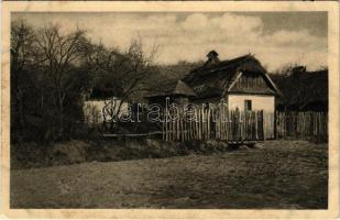 Munkács, Mukacheve, Mukacevo; Rusínská chalupa v okolí Mukceva / Ruszin ház / Ruthenian cottage