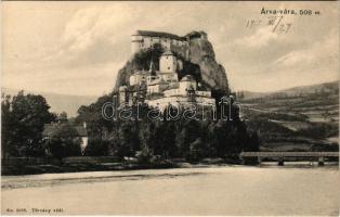 Árvaváralja, Oravsky Podzámok (Tátra, Tatry); Árva vára, híd. Franz Pietschmann No. 2092. / castle, bridge