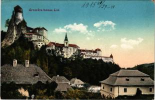 1915 Árvaváralja, Oravsky Podzámok (Tátra, Tatry); Árva vára. Feitzinger Ede No. 870. / castle (EK)