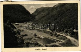 1940 Szádelő, Zádiel; strand. Magyarországi Kárpát Egyesület kiadása / swimming pool (EK)