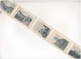 1911 Veszprém, vár részlet a püspöki palotával. leporellólap 10 képpel