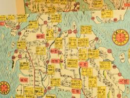 Japán útvonalainak illusztrált térképe
Eredetileg 19. századi Edo-korszakból származó, újra kiadott...